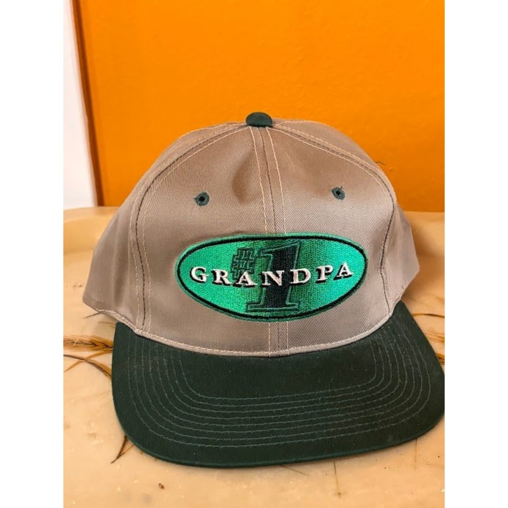 Youngan Grandpa Baseball Cap Tan Green Adjustable One Size‎ Fits All
